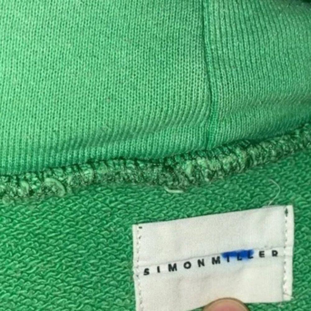 Simon Miller Oversized Distressed Green Hoodie - Picture 7 of 9